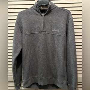 Columbia Men’s 1/4 Zip Pullover Gray Sweatshirt Size Small - EUC